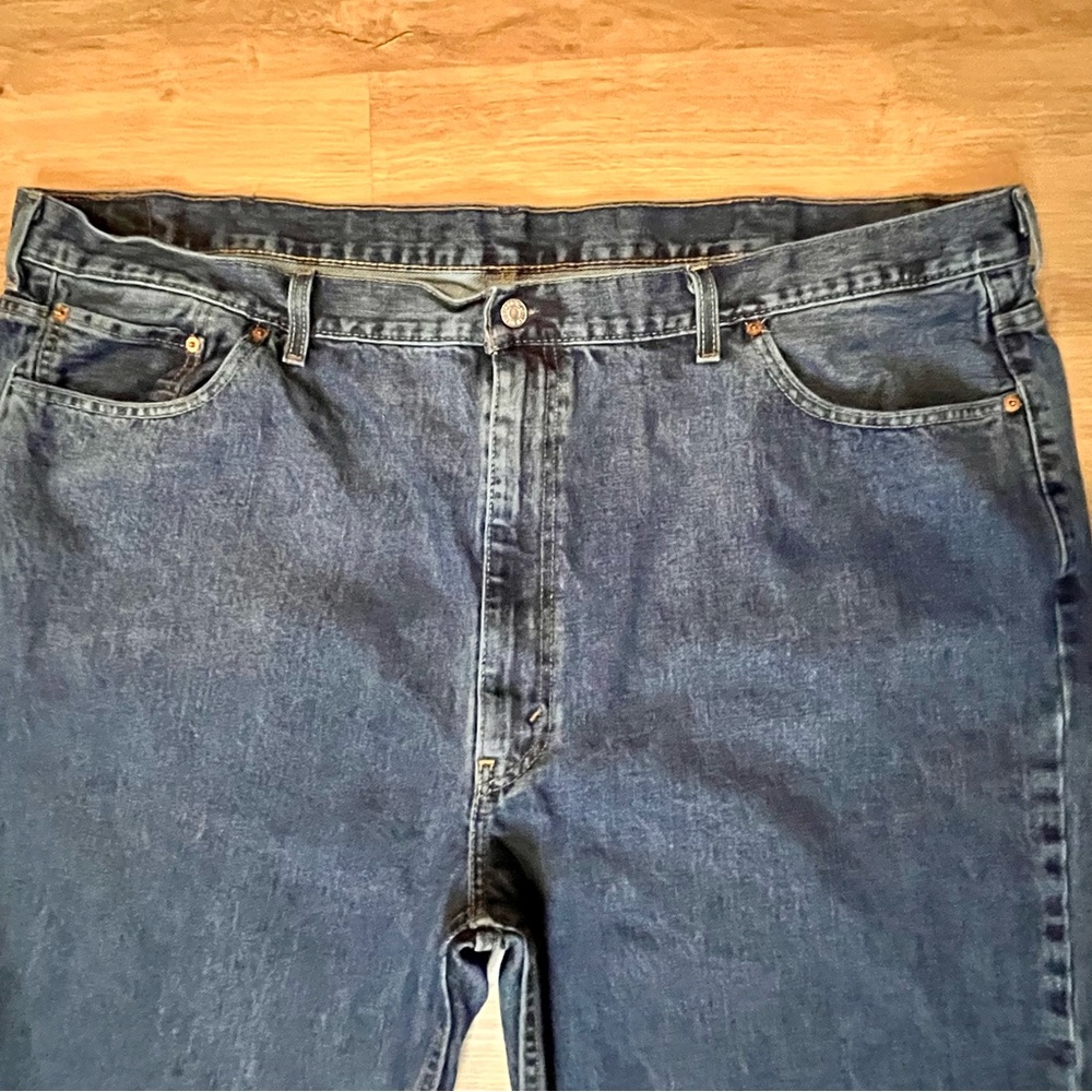 Vintage Levi's 550 Relaxed Fit Blue Denim Jeans Men's 50x34 - Picture 3 of 9